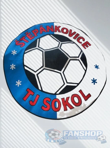 Rychleschnoucí ručník TJ Sokol Štěpánkovice 80×160 cm – bílý s logem
